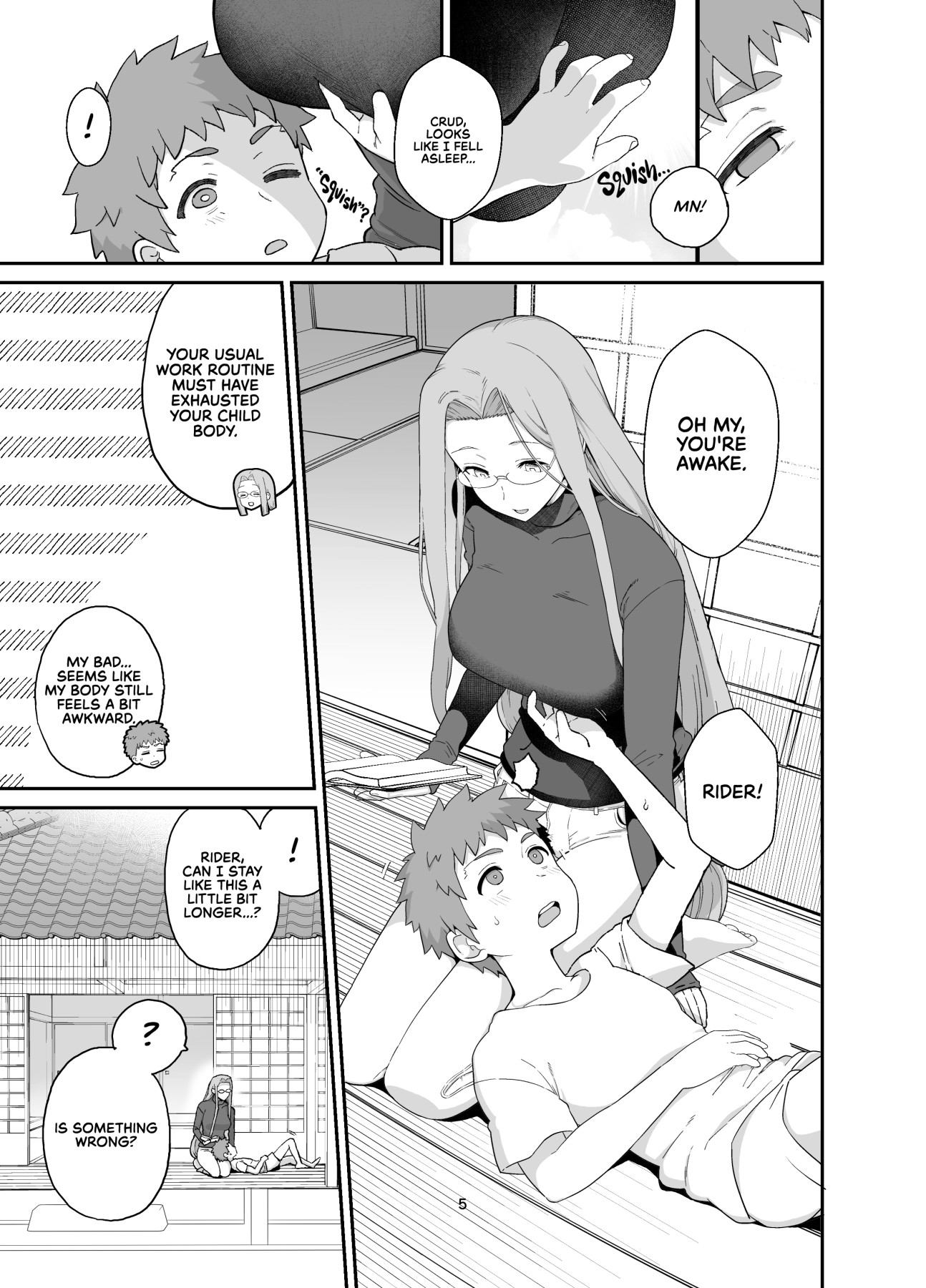 Hentai Manga Comic-Staying Home With Rider-san-Read-7